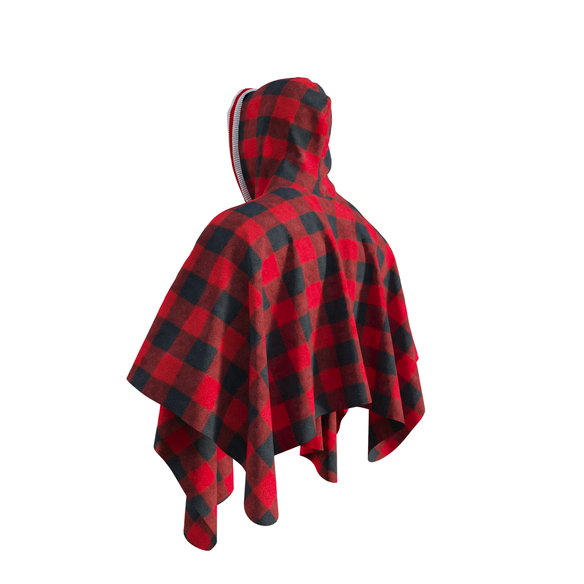 Pook Unisex Poncho Red