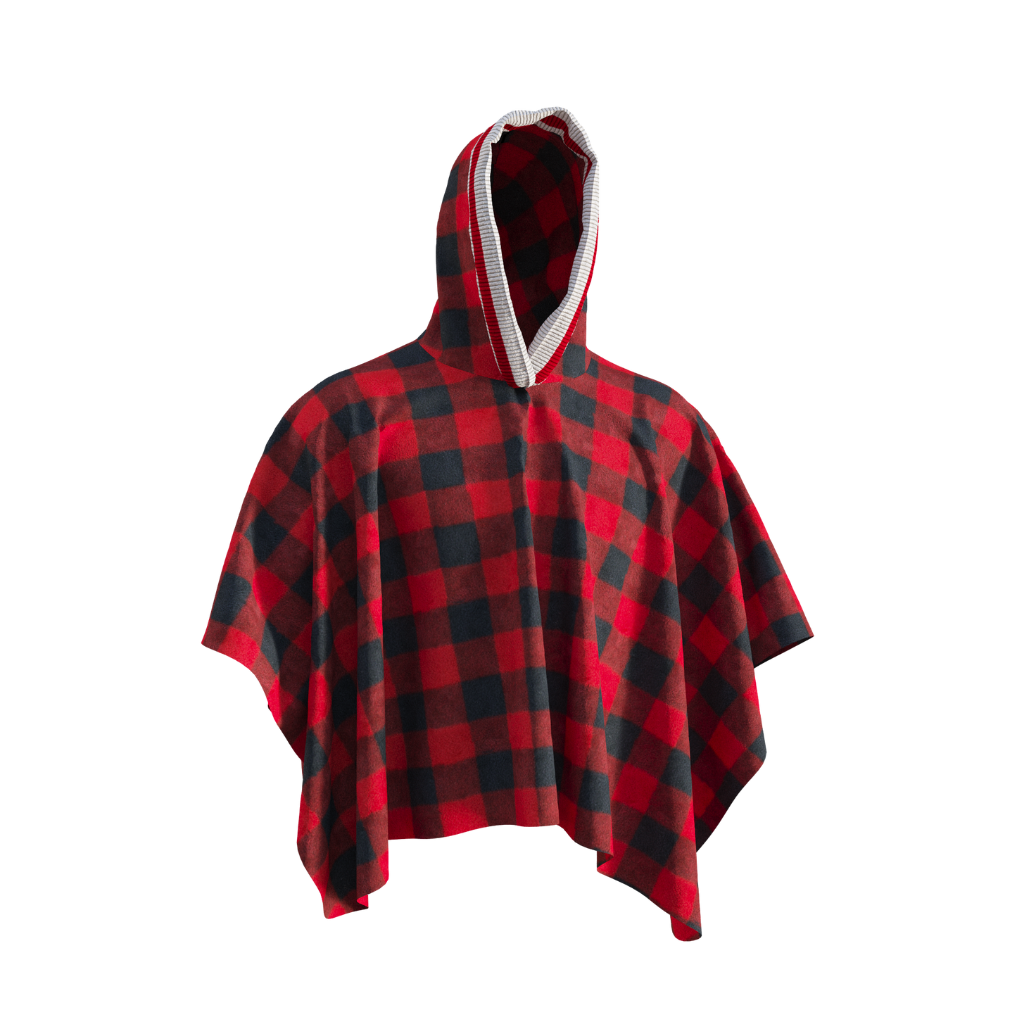 Pook Poncho - Adult Red Polar Fleece w/ Snap Fastners
