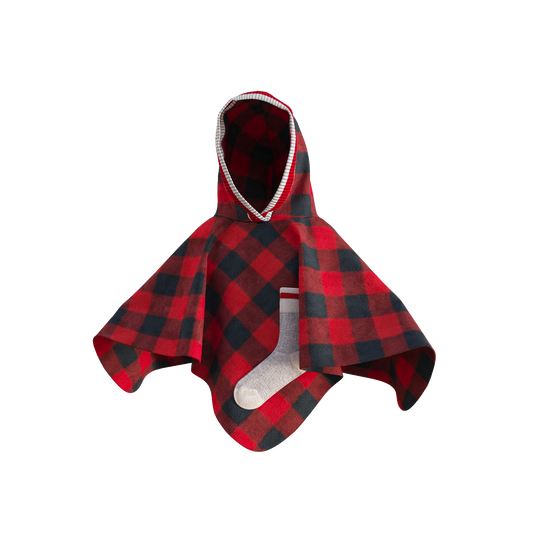 Pook Kids' Pookie Poncho Red