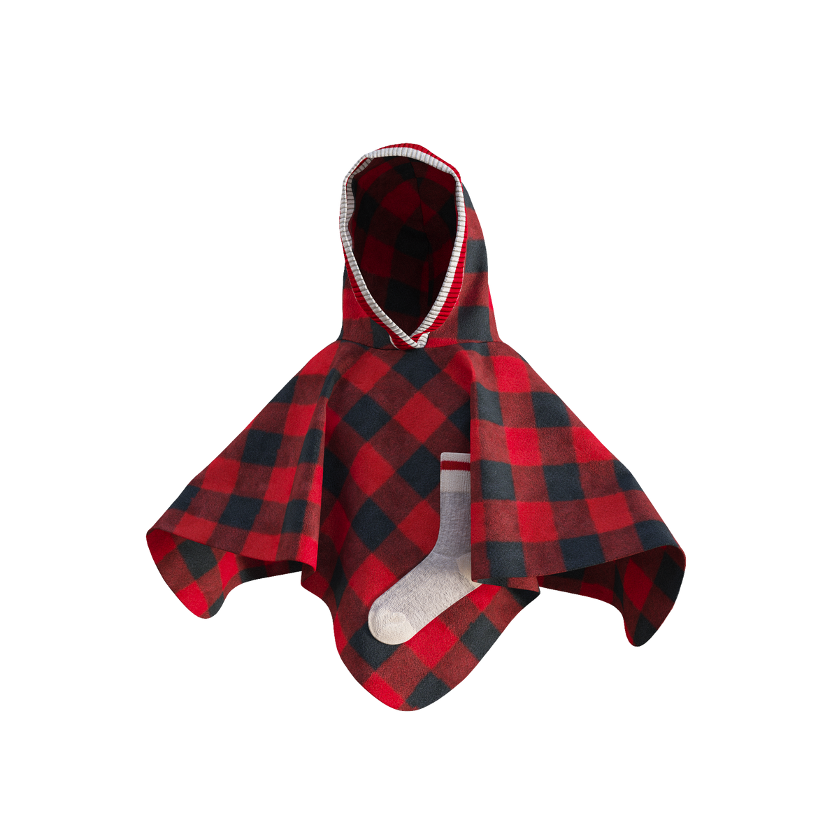 Pook Kids' Pookie Poncho Red
