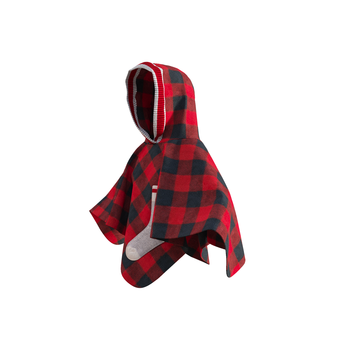 Pook Kids' Pookie Poncho Red
