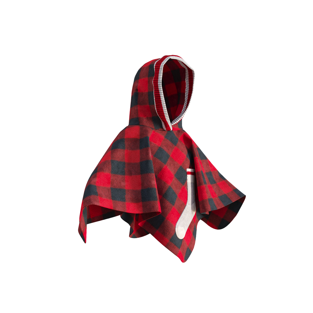 Pook Kids' Pookie Poncho Red