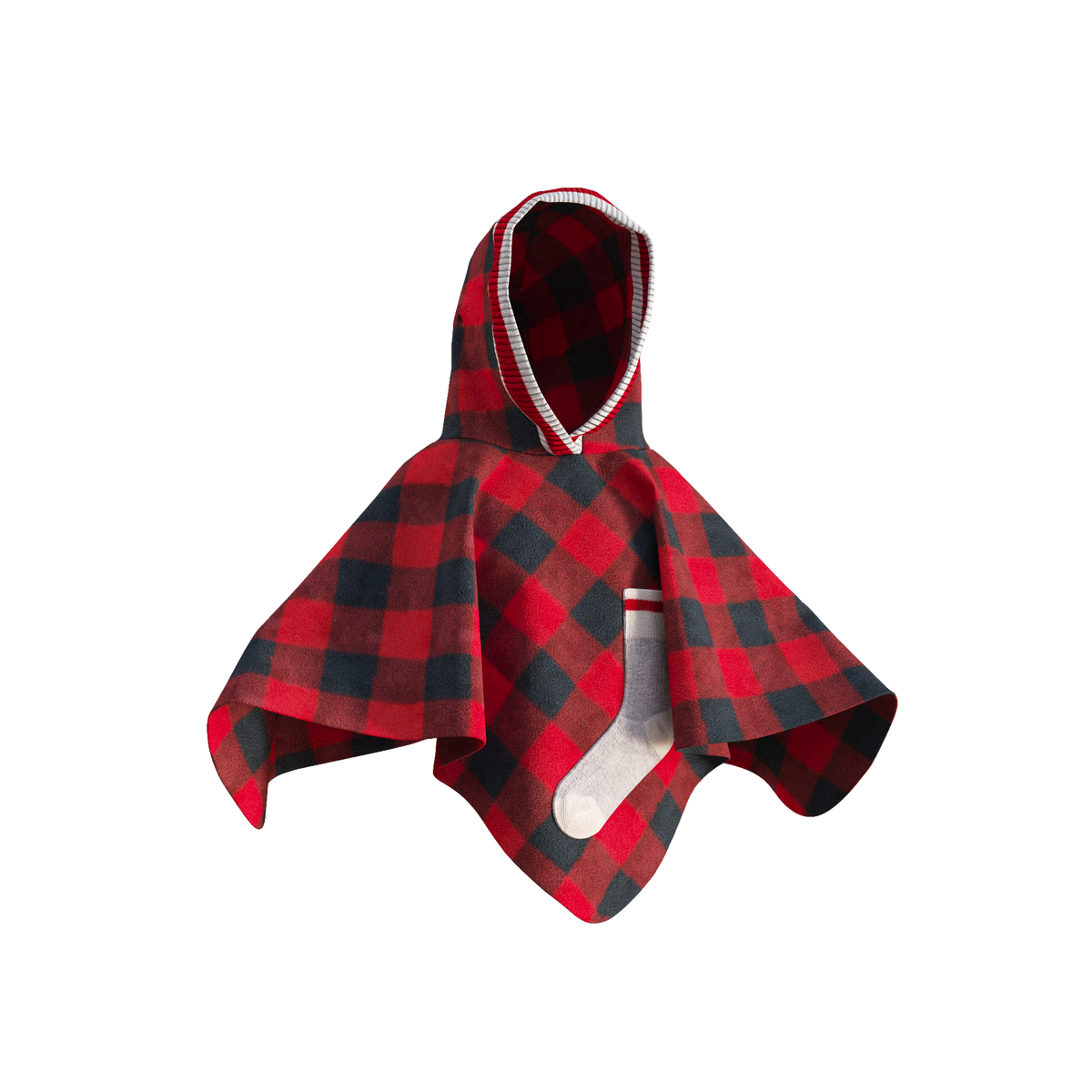 Pook Kids' Pookie Poncho Red