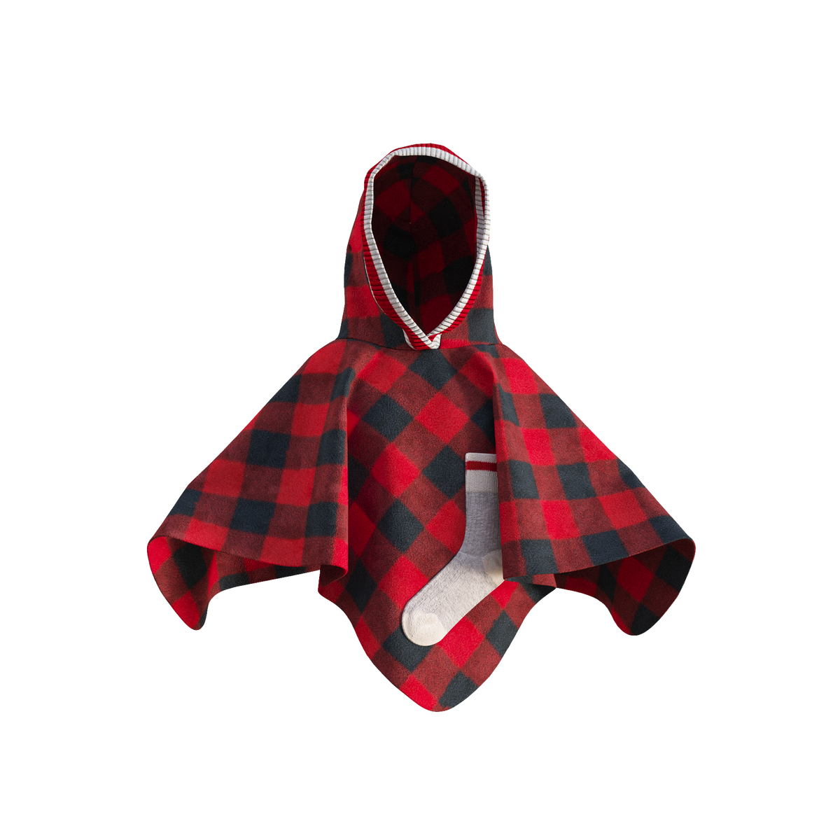 Pook Kids' Pookie Poncho Red