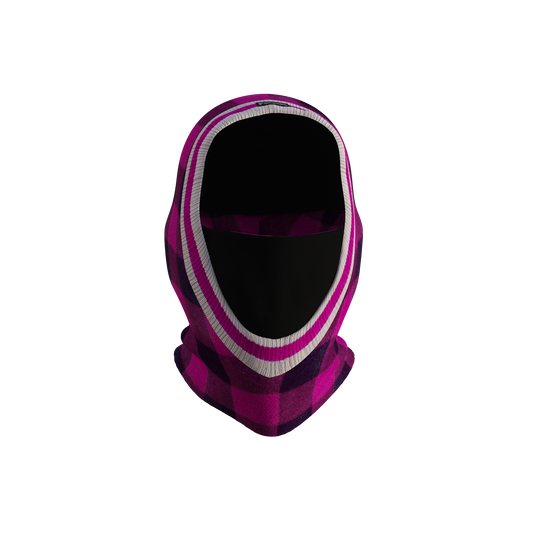 Pook Unisex Ninja Pink Plaid Balaclava