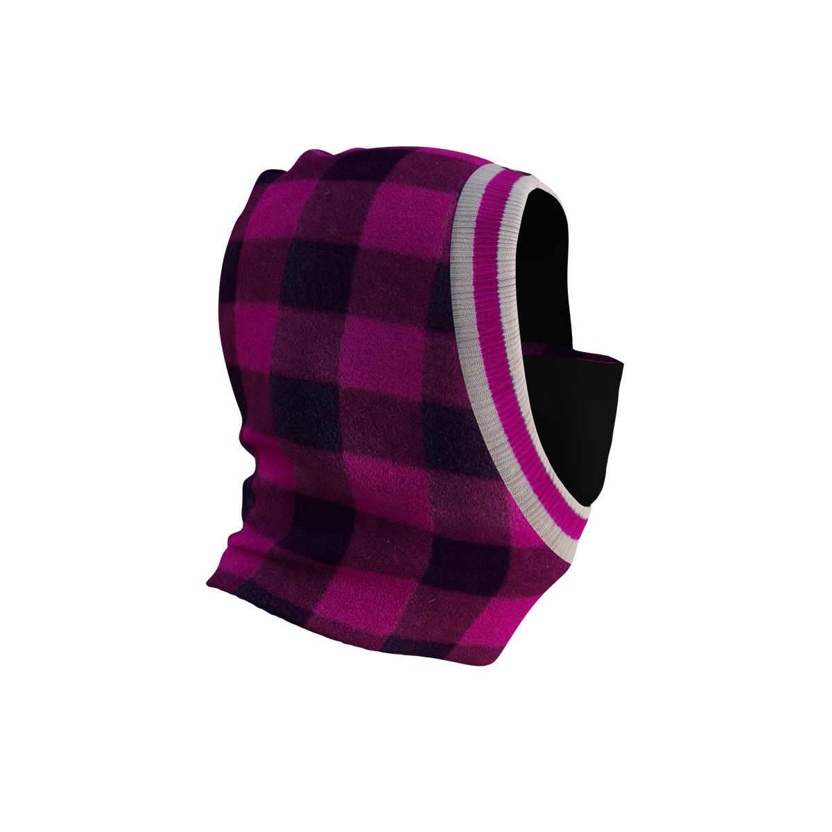 Pook Unisex Ninja Pink Plaid Balaclava
