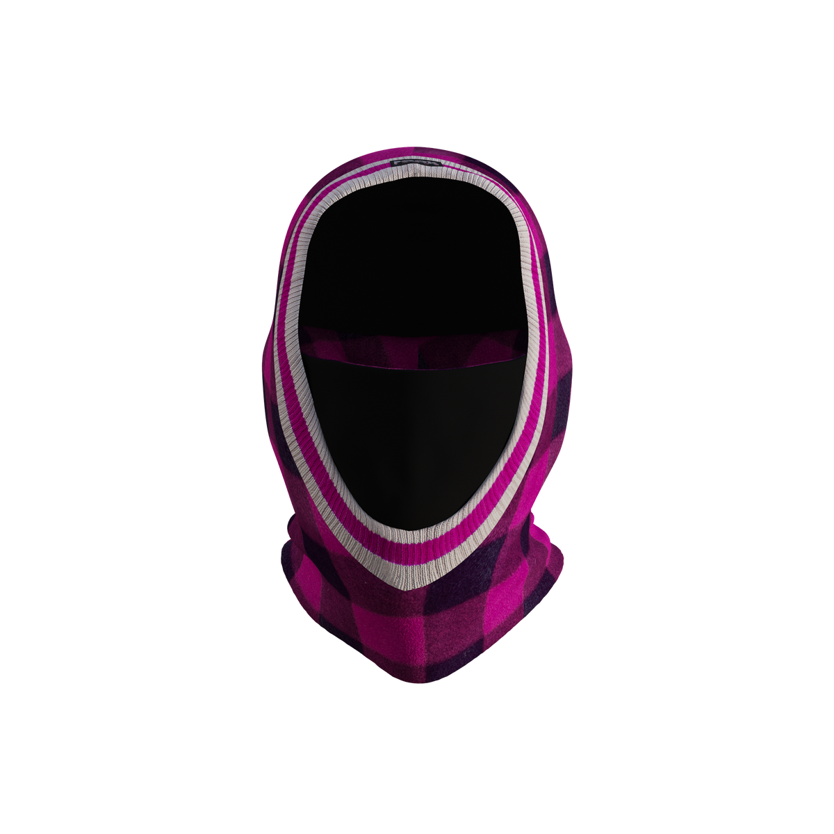 Pook Unisex Ninja Pink Plaid Balaclava