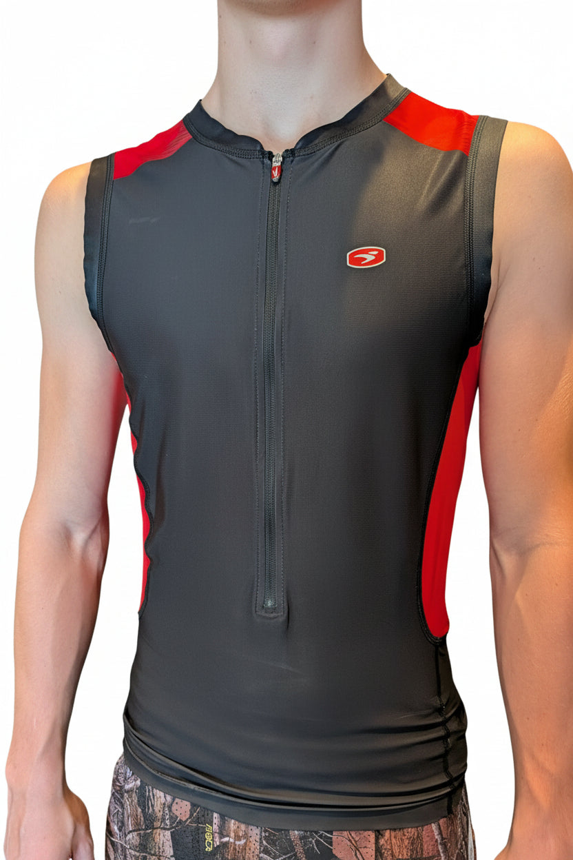 Sugoi Men's RS Tri Tank Tops with 13 inch Front Zip