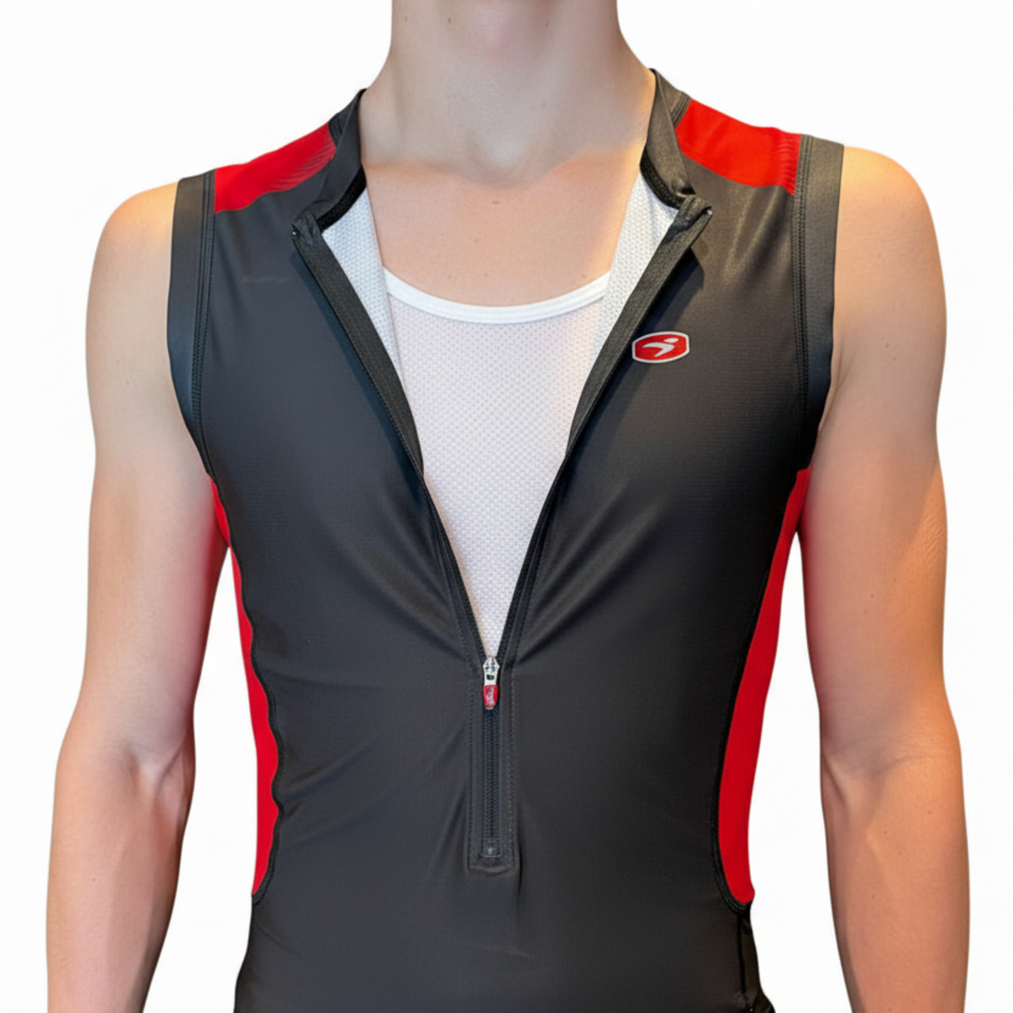 Sugoi Men's RS Tri Tank Tops with 13 inch Front Zip
