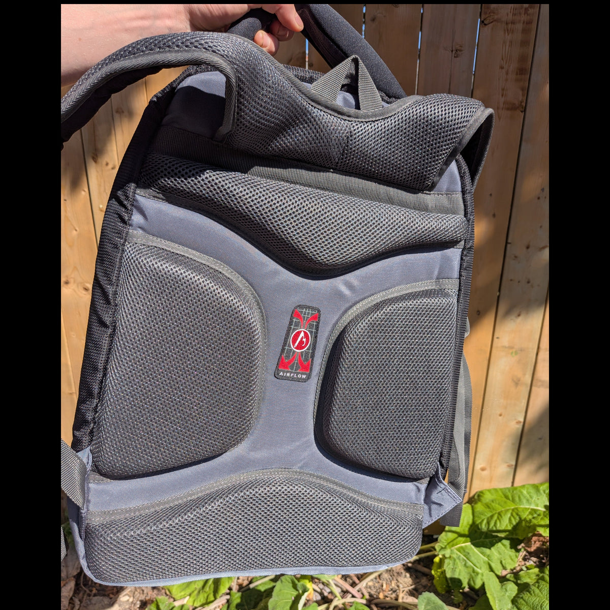 Europe Bound Exec-Tek Black & Grey Heavily Cushioned Laptop Backpack 25L