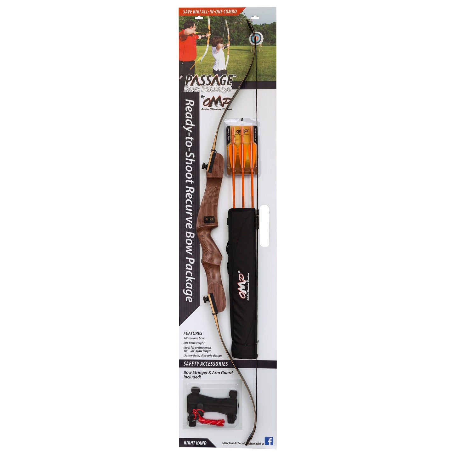 Passage 54″ Recurve Bow