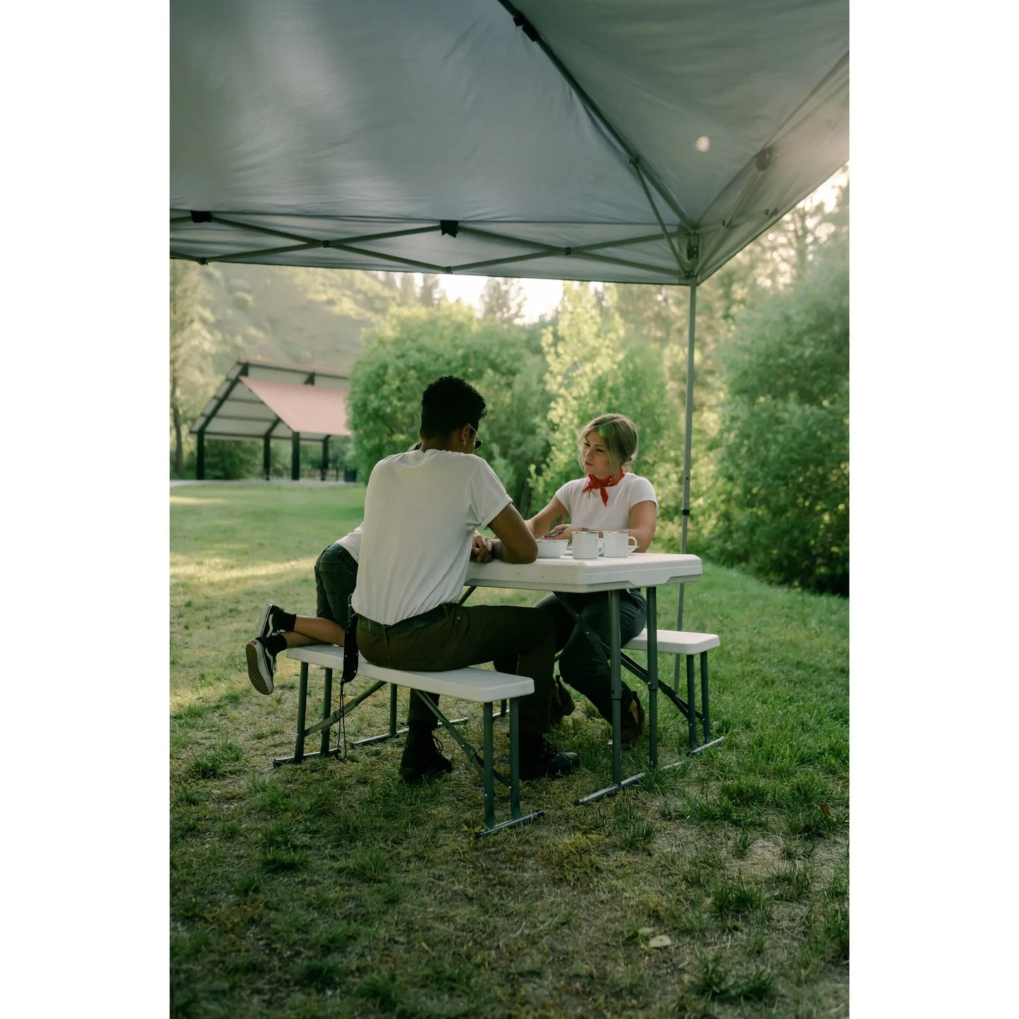 Picnic Table and Bench Set