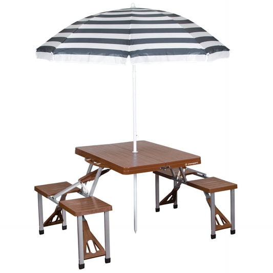 Picnic Table and Umbrella Combo