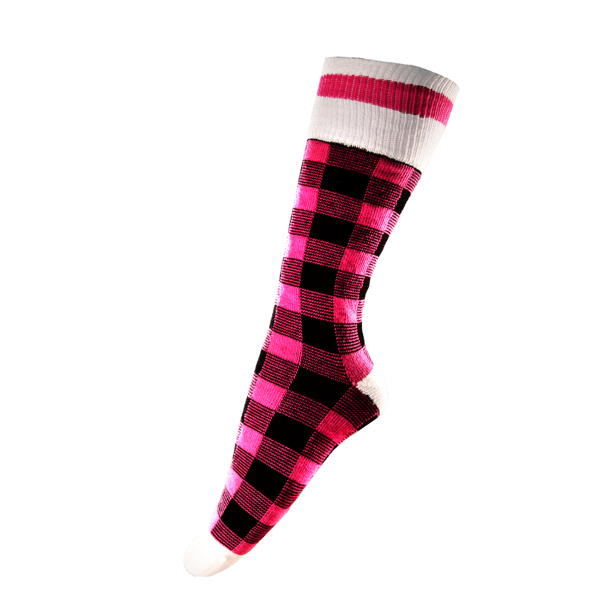 Pook Unisex Wool Socks Pink Plaid