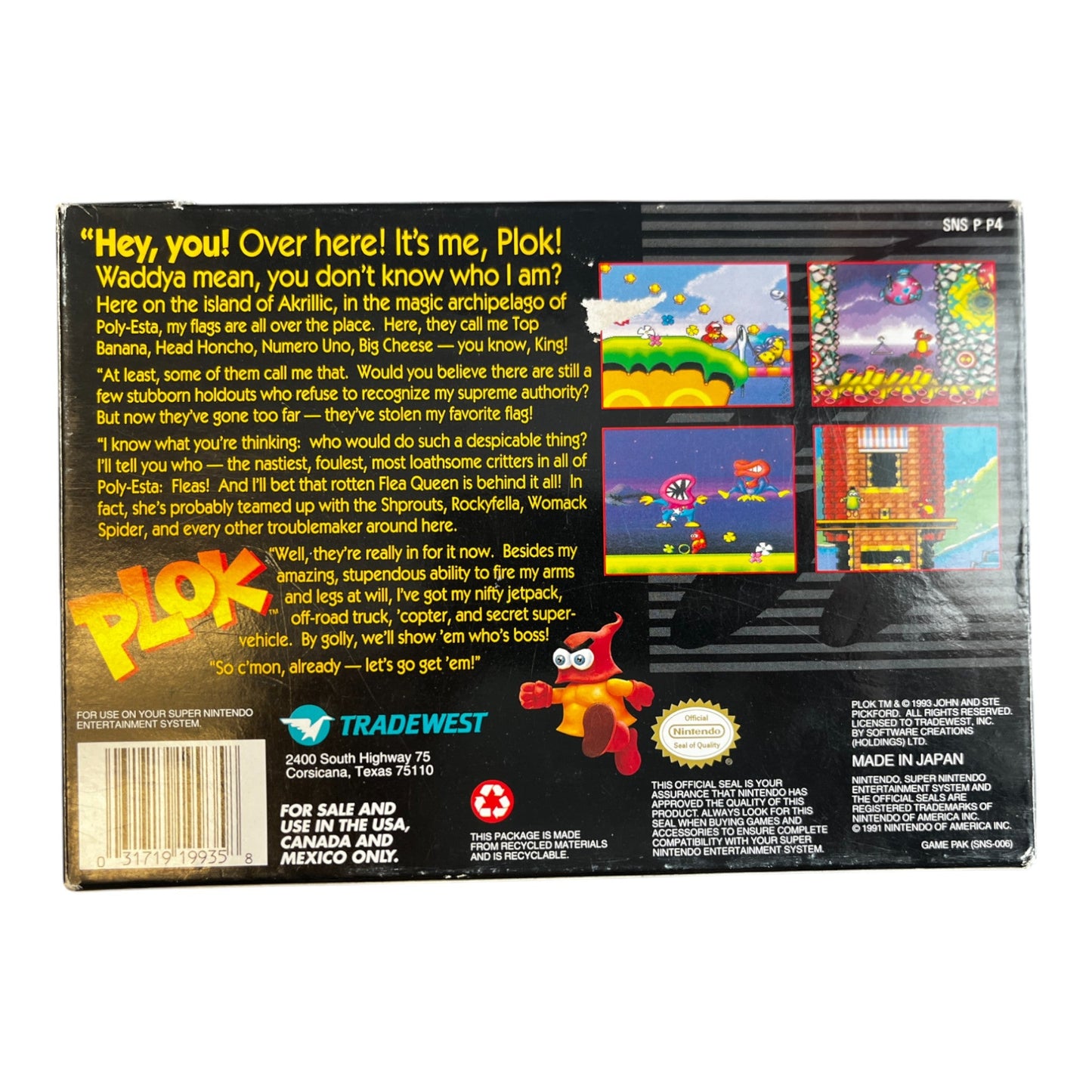Plok (SNES)