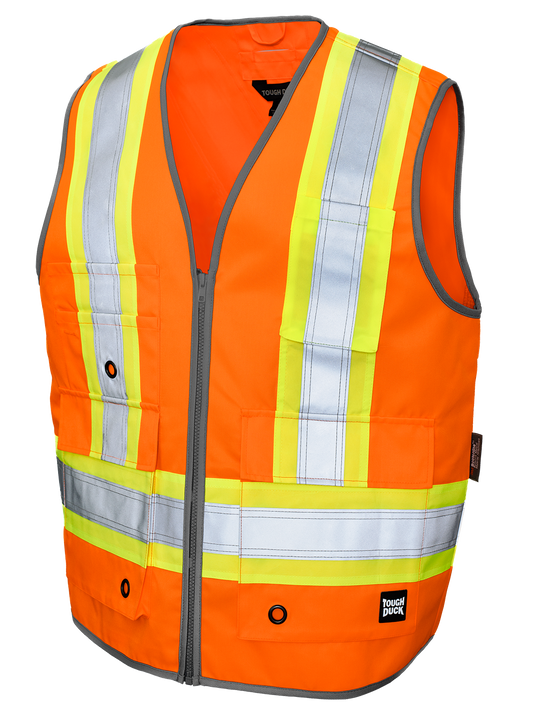 Poly Twill Deluxe Safety Vest