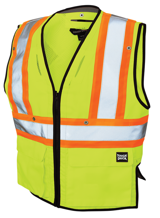 Poly Twill Harness Compatible Safety Vest