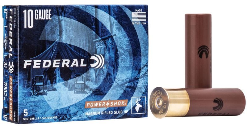 Federal Power-Shok Rifled Slug 10 Gauge 766 Grain 3-1/2"