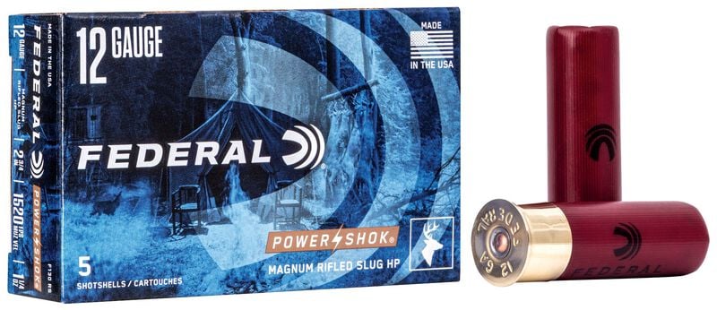 Federal Power-Shok Rifled Slug 12 Gauge 547 Grain 2-3/4"