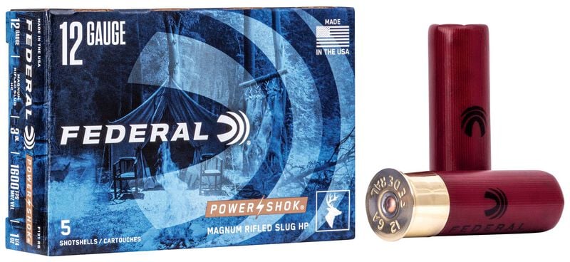 Federal Power-Shok Rifled Slug 12 Gauge 547 Grain 3"