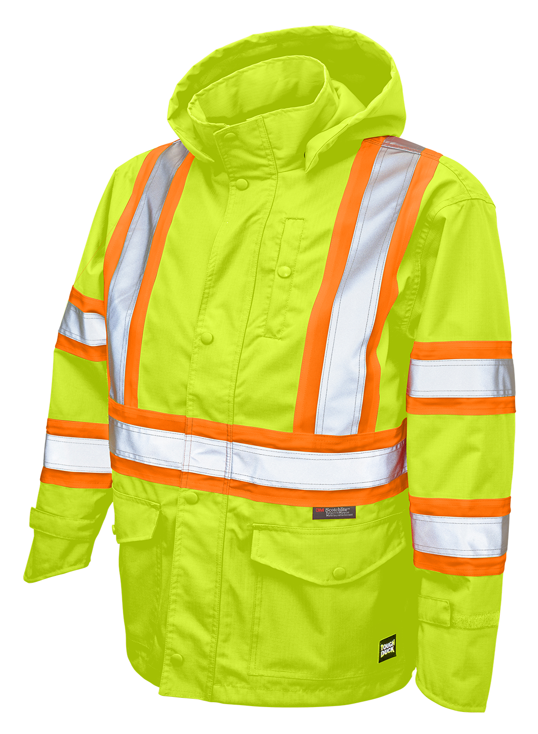 Premium Ripstop Safety Rain Jacket