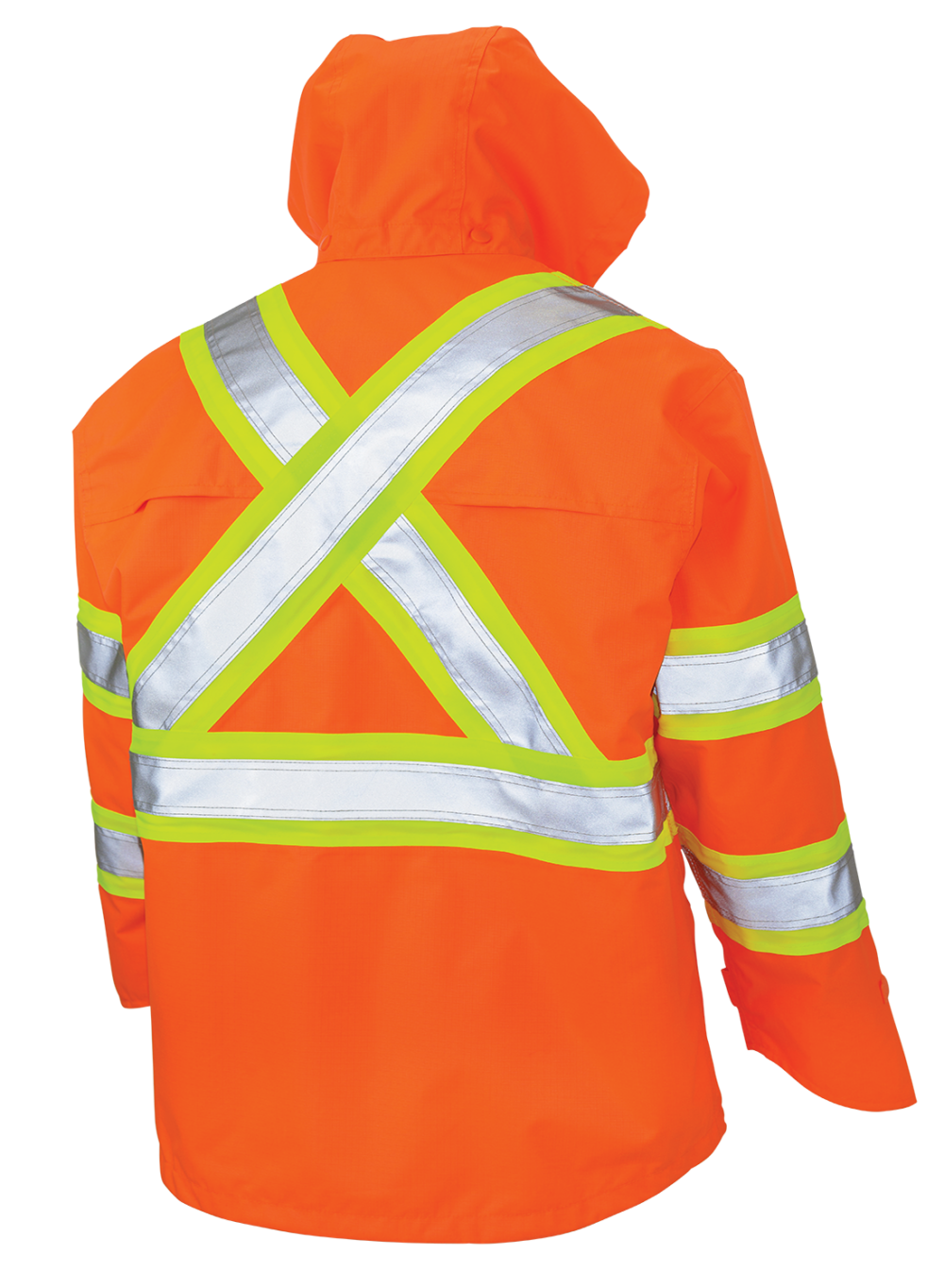 Premium Ripstop Safety Rain Jacket