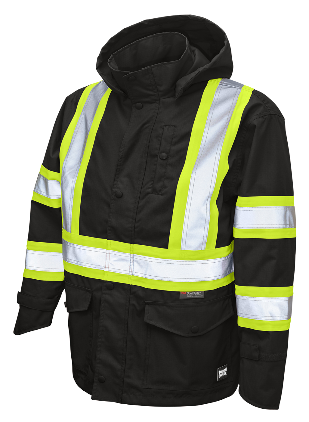 Premium Ripstop Safety Rain Jacket