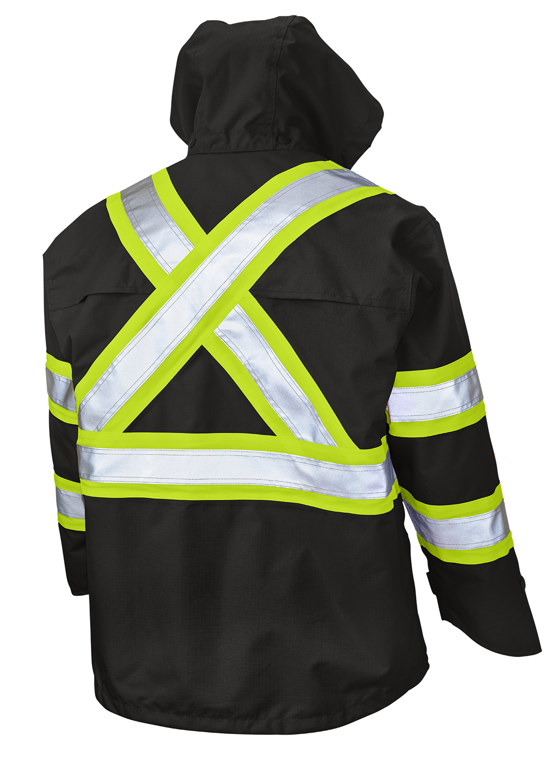 Premium Ripstop Safety Rain Jacket