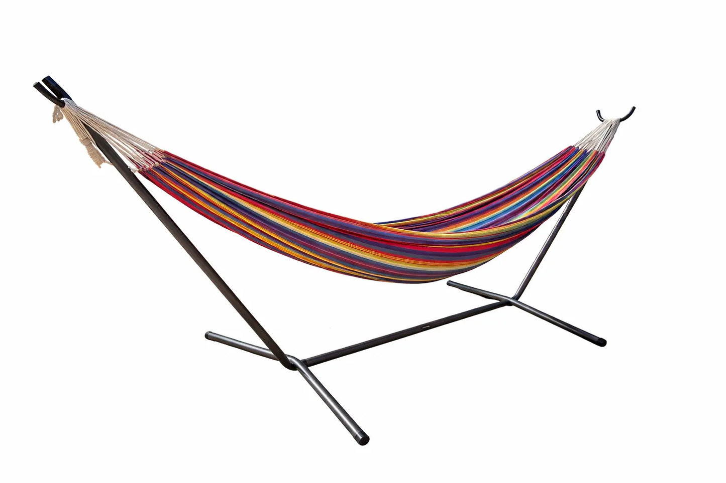 Premium Brazilian Style Double Hammock with Universal Stand