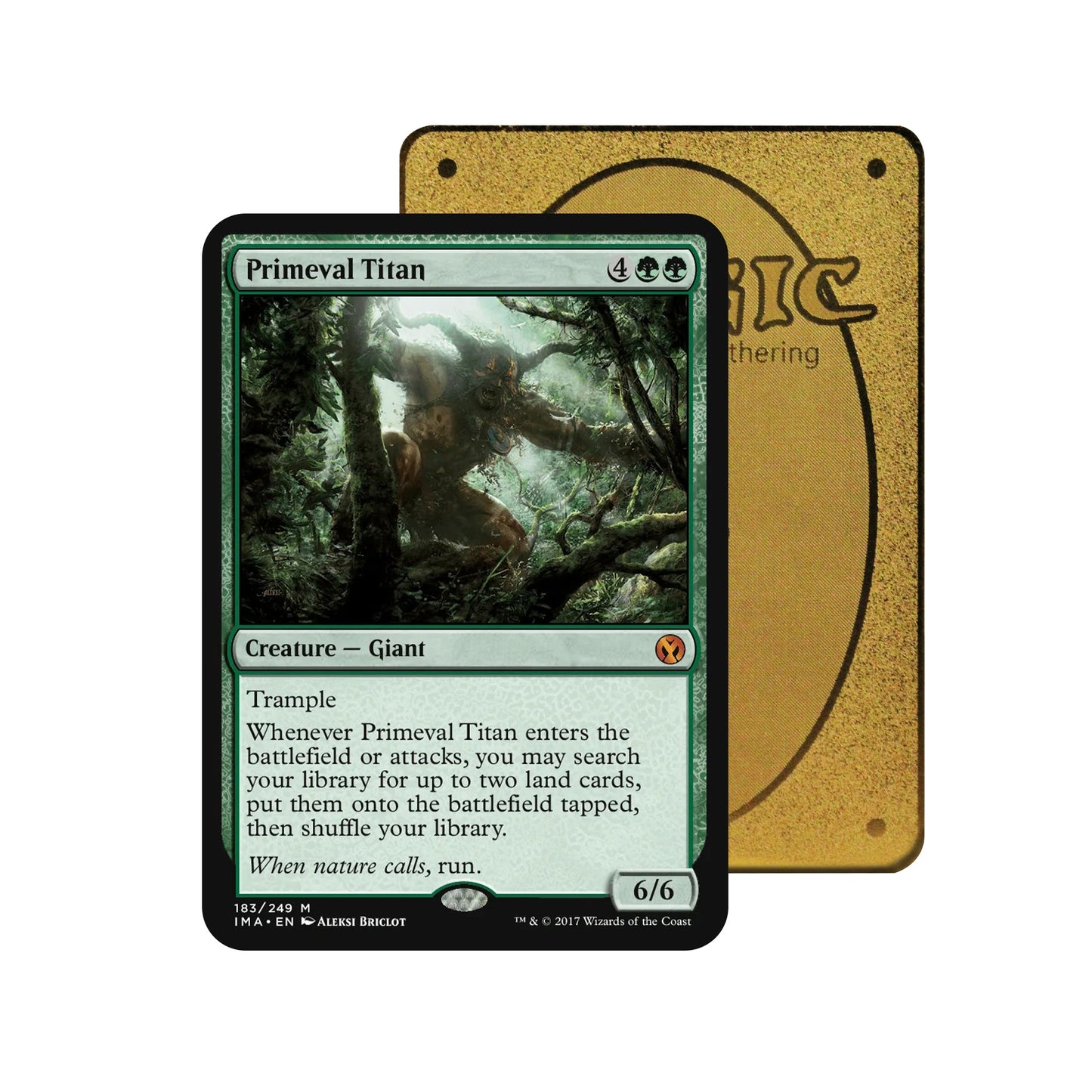 Primeval Titan Metal Orica Card