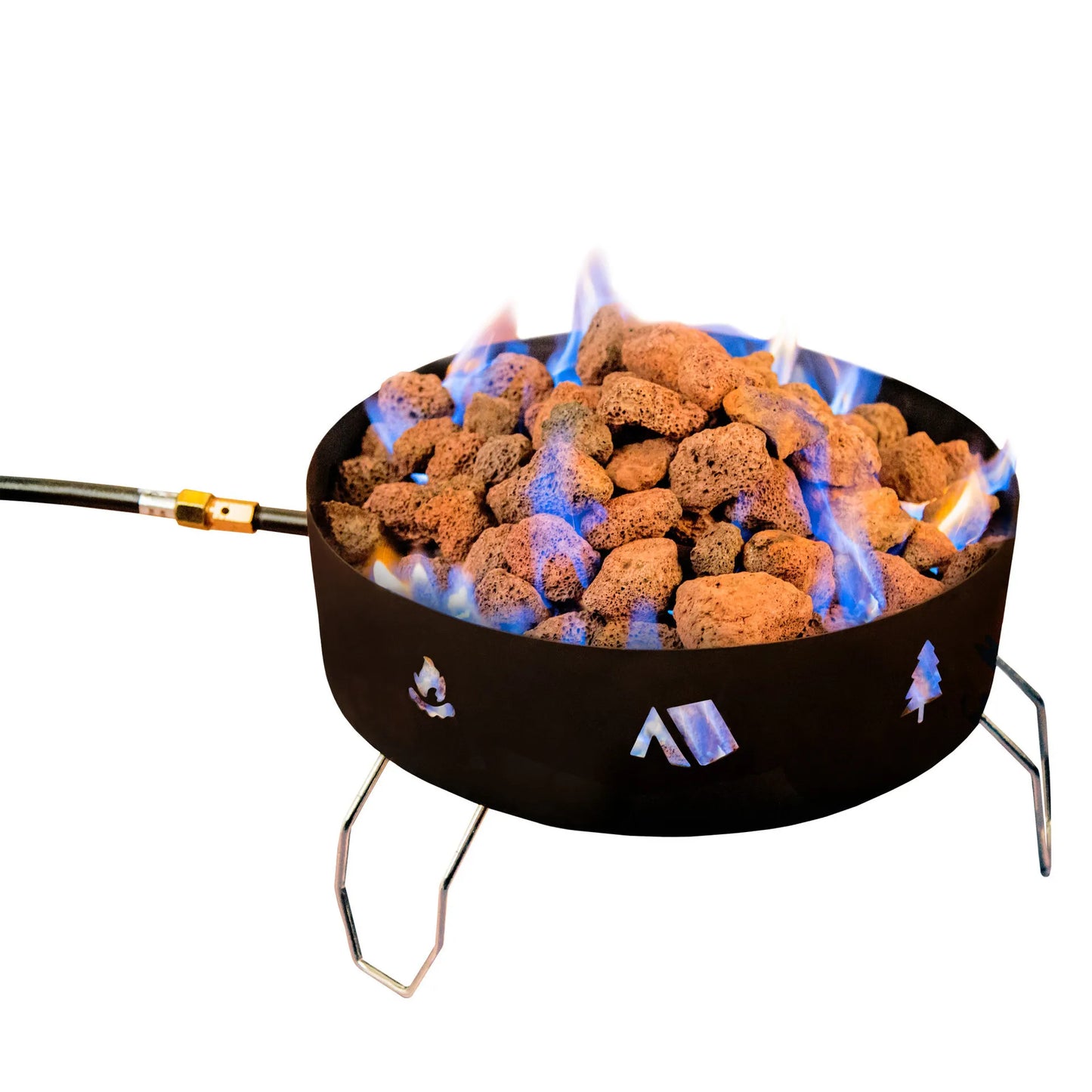 Propane Fire Pit with Lava Rocks