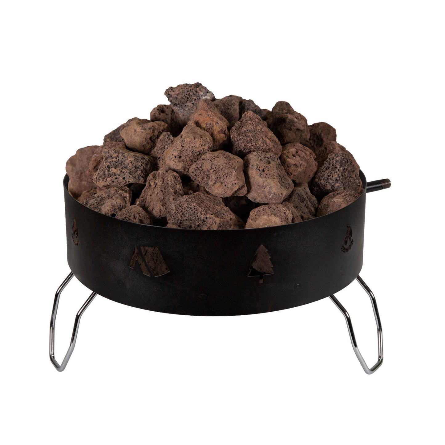 Propane Fire Pit with Lava Rocks