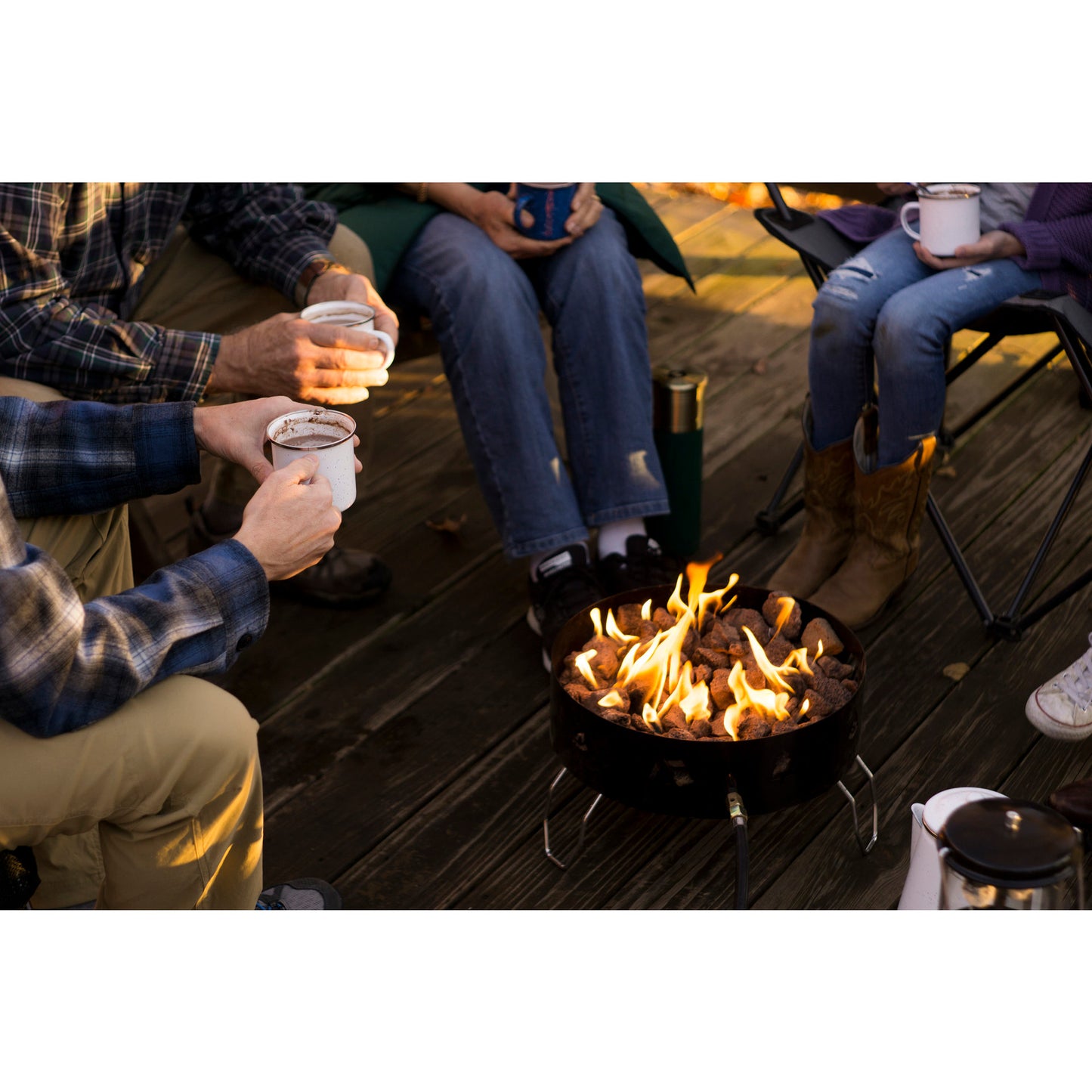 Propane Fire Pit with Lava Rocks