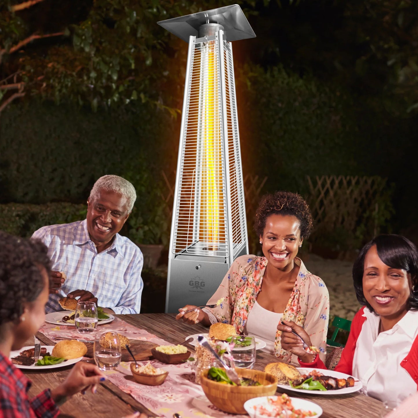 Propane Patio Heater with viewable flame