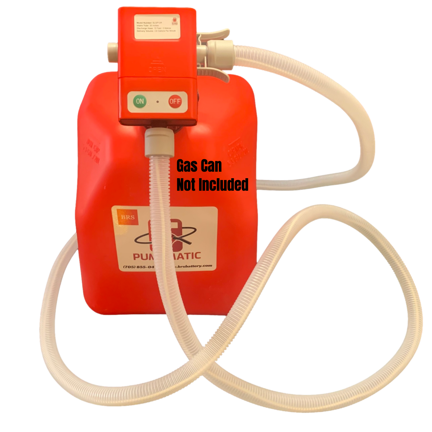 *New* PumpMatic Super Long Gas Pump w/ 12 Ft Hose - 3.2 GPM - Gas, Diesel, Kerosene