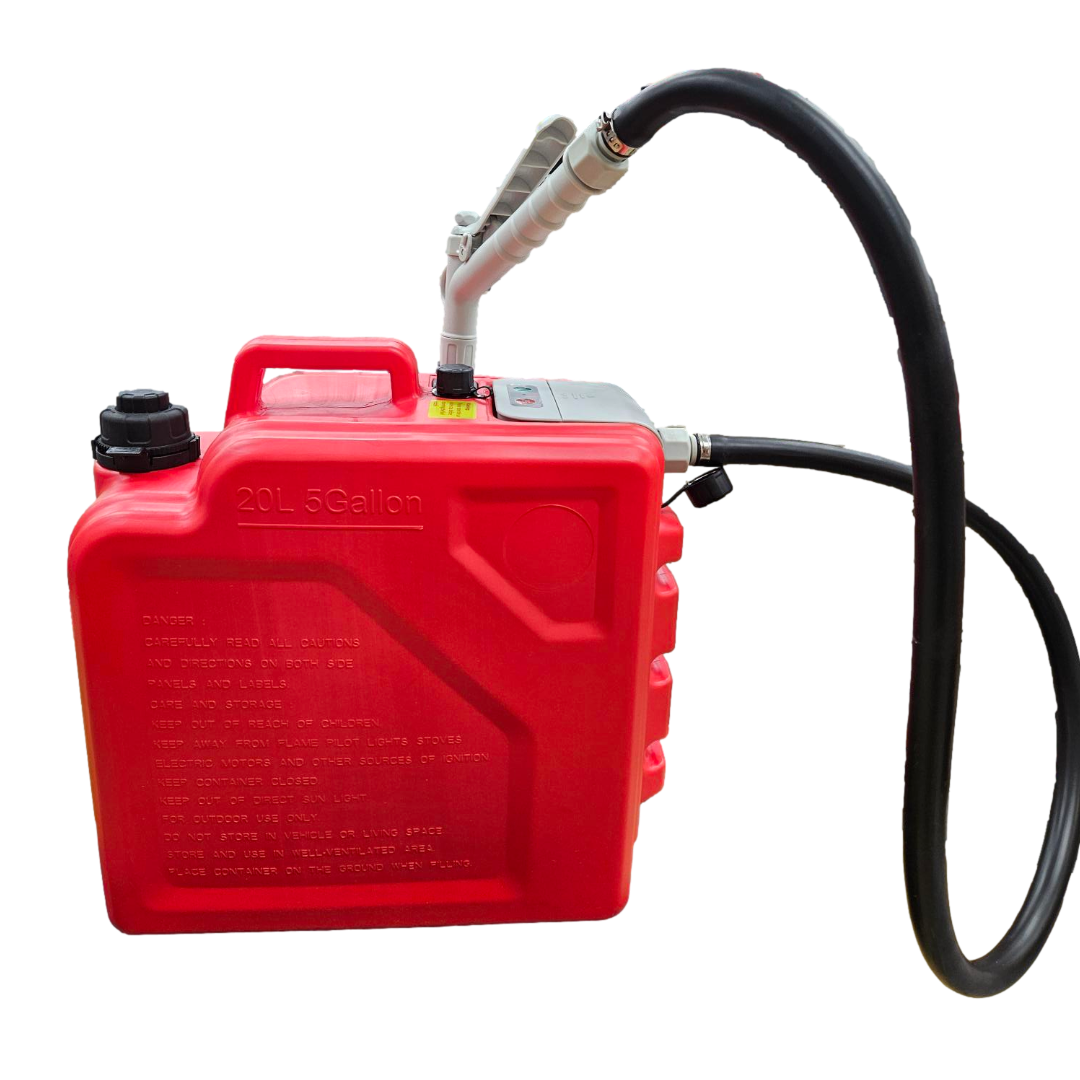 *New* PumpMatic Portable Fuel Station – Heavy Duty Rubber Hose, Multi-Power Refueling System