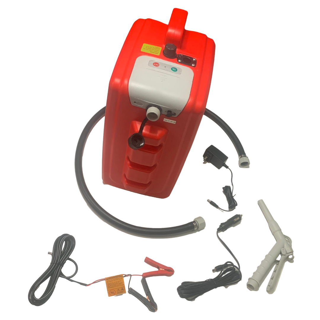 *New* PumpMatic Portable Fuel Station – Heavy Duty Rubber Hose, Multi-Power Refueling System