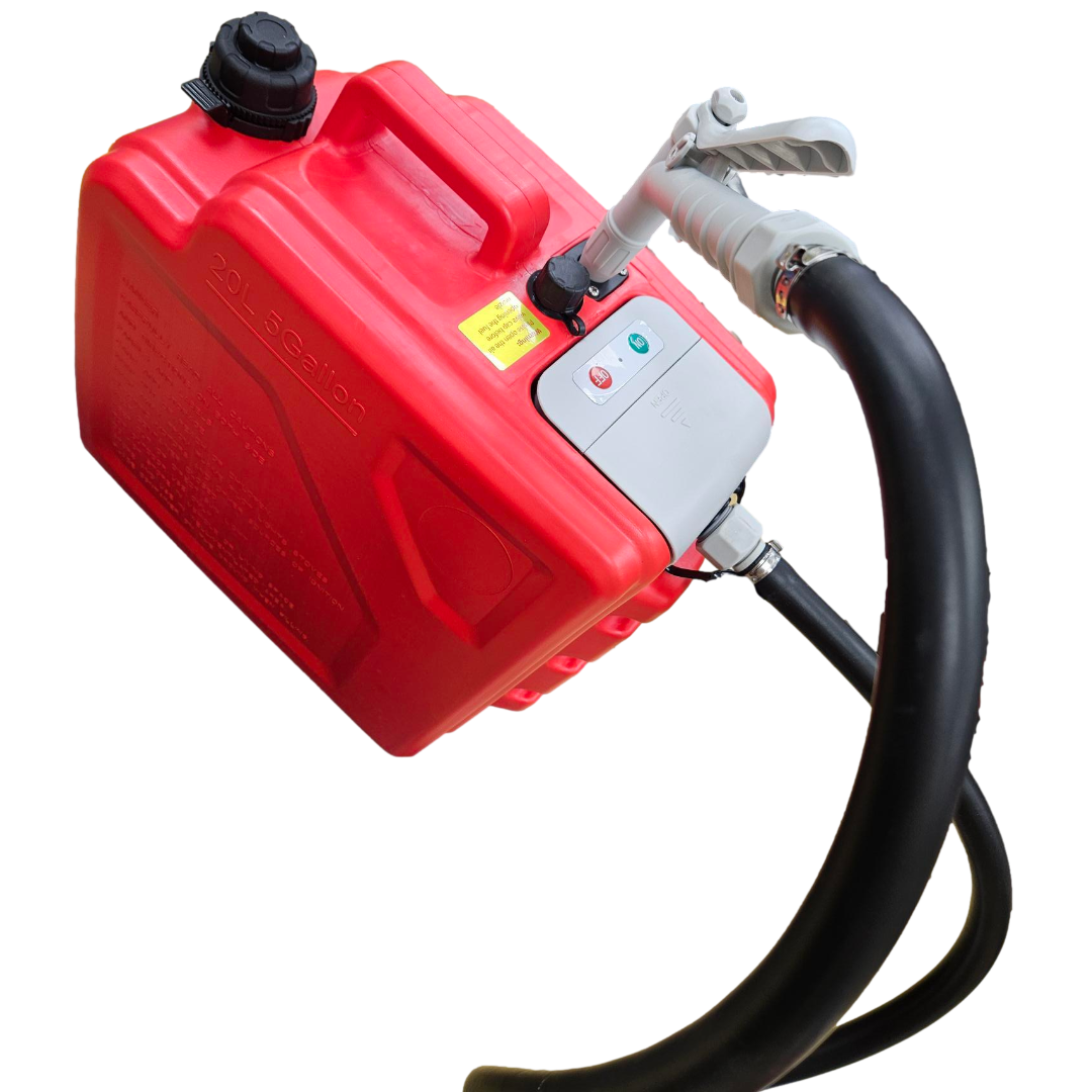 *New* PumpMatic Portable Fuel Station – Heavy Duty Rubber Hose, Multi-Power Refueling System