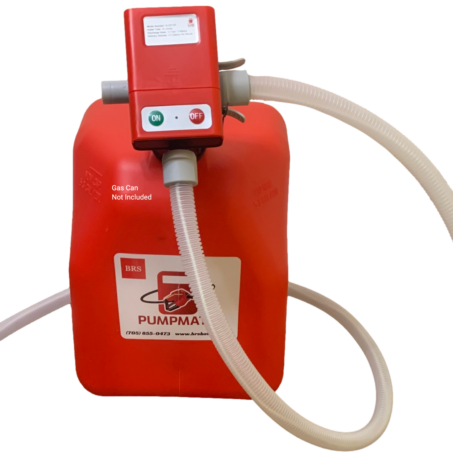 *New* PumpMatic Super Long Gas Pump w/ 12 Ft Hose - 3.2 GPM - Gas, Diesel, Kerosene