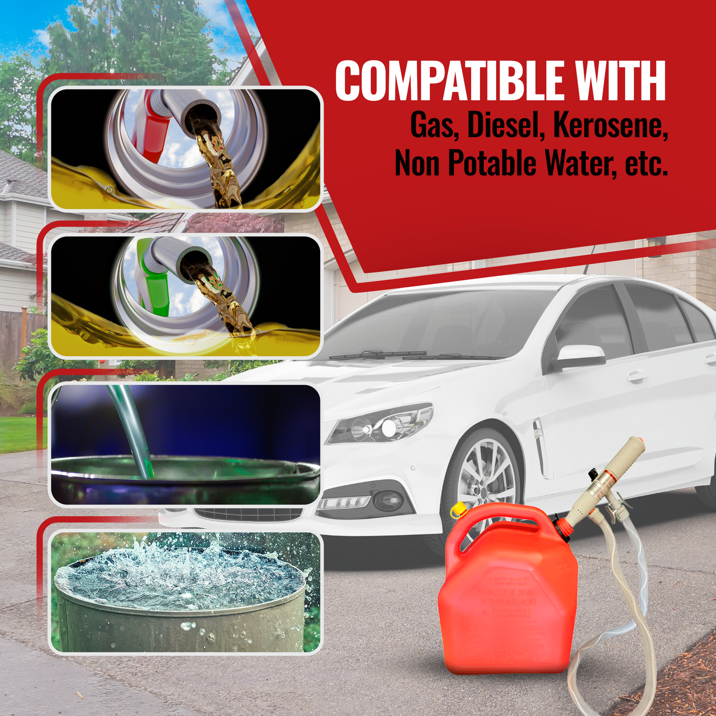 PumpMatic Stick Pump w/ Auto-Stop Sensor & 4.25 Ft Hose