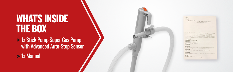 PumpMatic Stick Pump w/ Auto-Stop Sensor & 4.25 Ft Hose