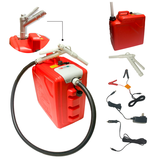 *New* PumpMatic Portable Fuel Station – Heavy Duty Rubber Hose, Multi-Power Refueling System