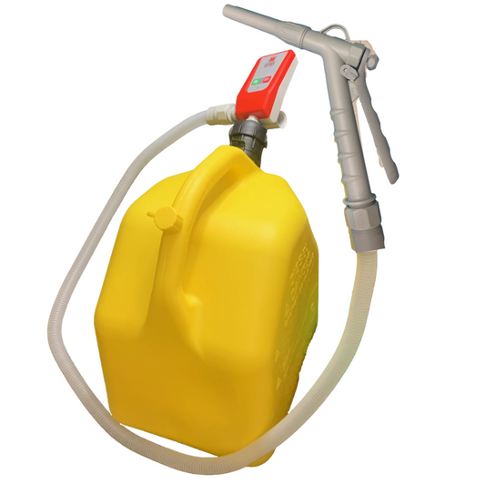 PUMPMATIC MANUAL FLOW CONTROL NOZZLE + 5 GALLON DIESEL CAN Combo Kit W/ 4.25 FT HOSE