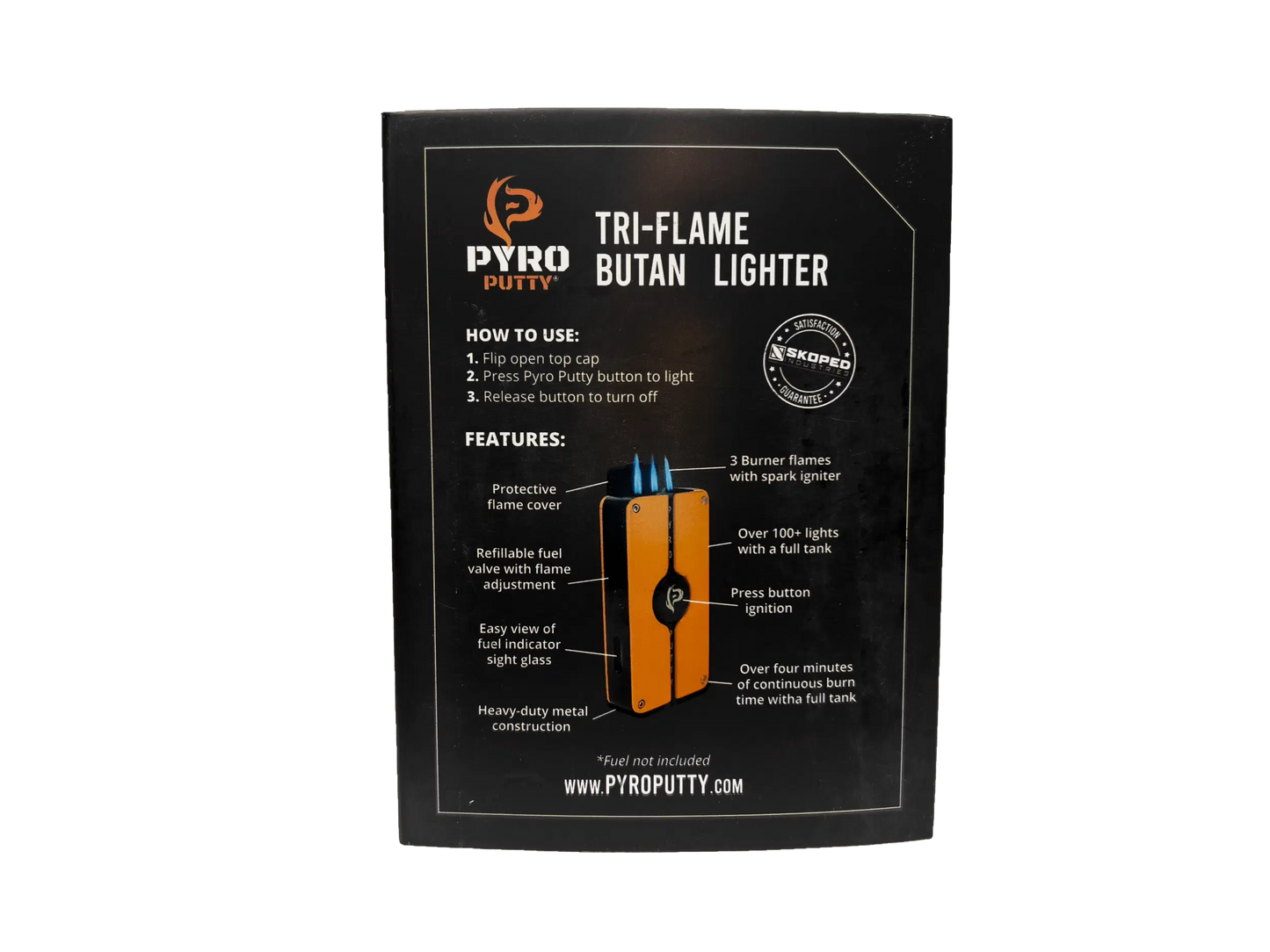 Pyro Putty TRI-FLAME Butane Lighter