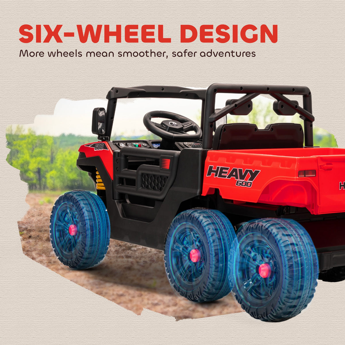 24V 4WD Kids Ride On Truck with 6 Wheels Electric Ride On Car with Remote, Dump Bed for 3-8 Years, Green