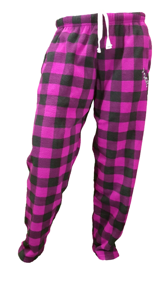 Pook Unisex Pajama Pants Pink Plaid