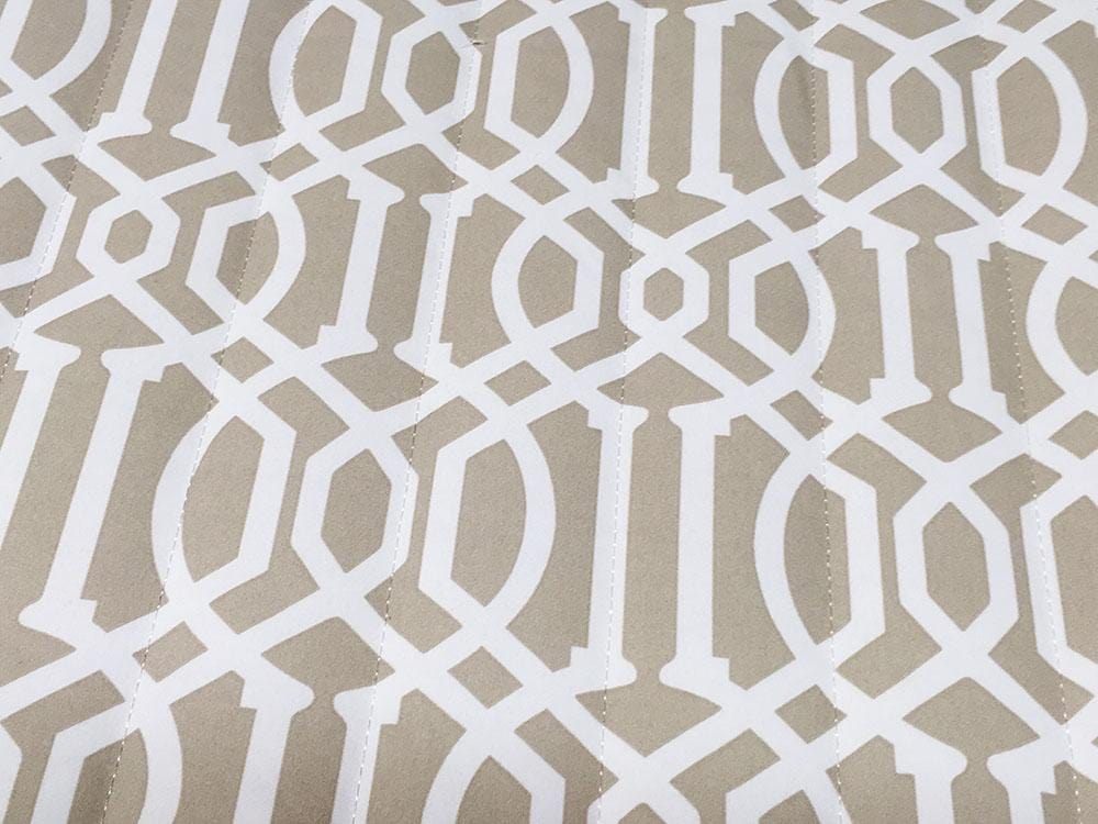 Deluxe Quilted Hammock with Wicker Stand