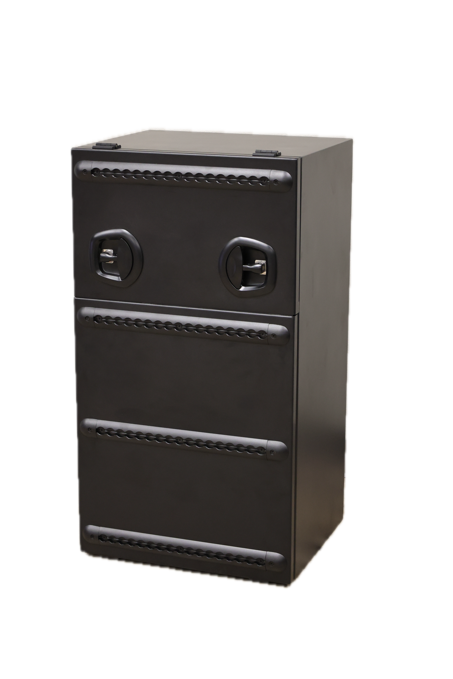 Camper Van Rear Door Aluminum Storage Box | Split Door