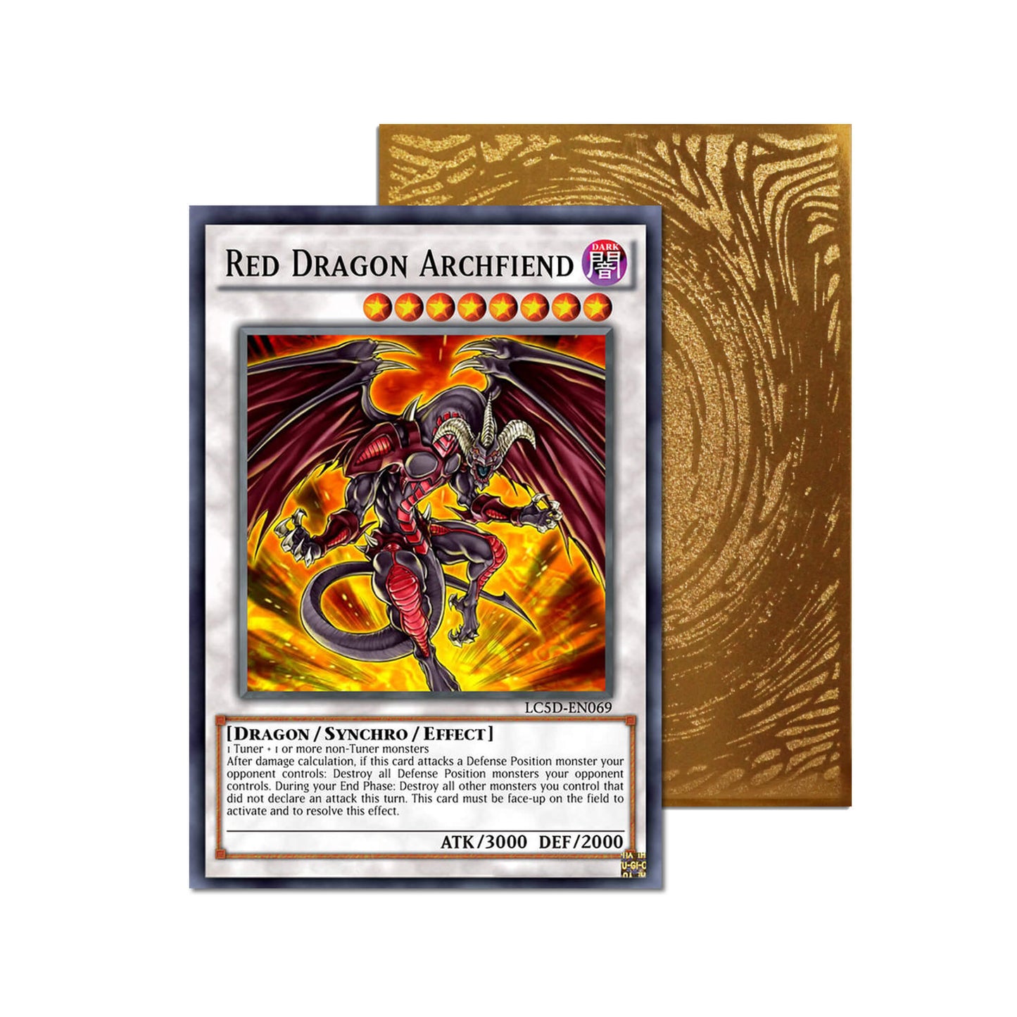 Red Dragon Archfiend Metal Orica Card