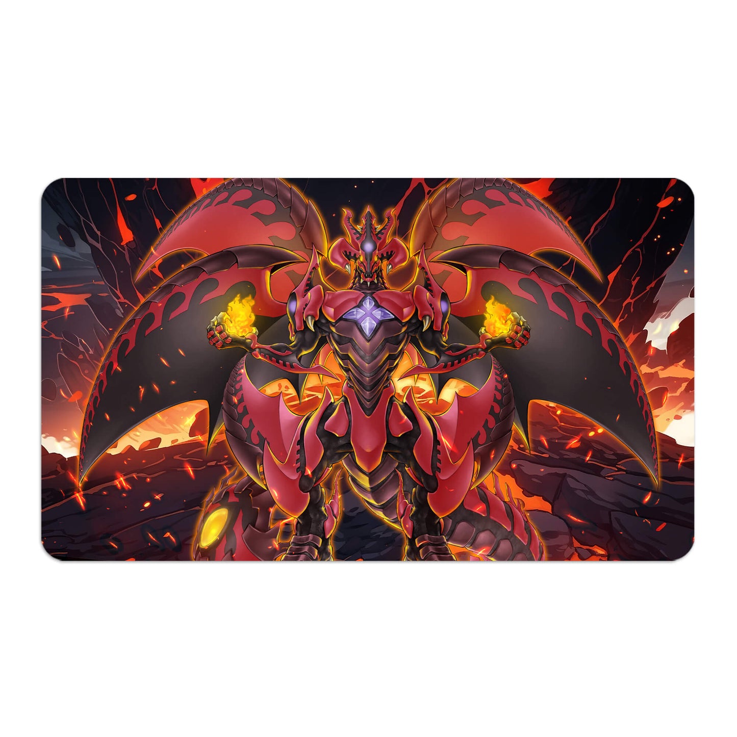 Red Supernova Dragon Playmat